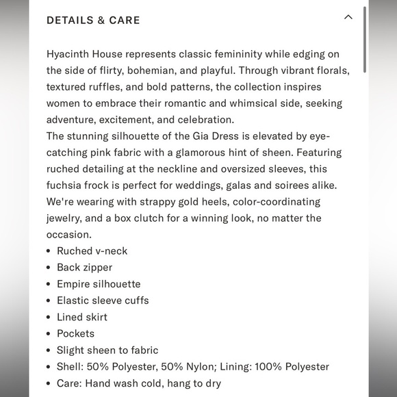 Tuckernuck NWT Hyacinth House Pink Gia Dress - Picture 9 of 9